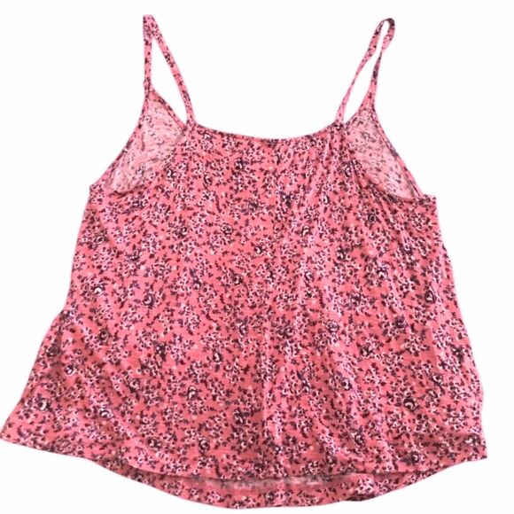 Kimchi Blue Tank Top Urban Outfitters Floral Crochet A Line Trapeze Swing Pink M - Picture 4 of 12